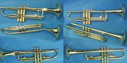 French Horn Bell, before and after
